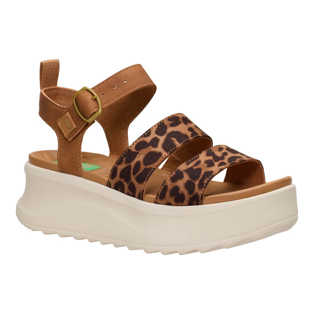 HEYDUDE Women Delray Buckle Classic, Tan, 6