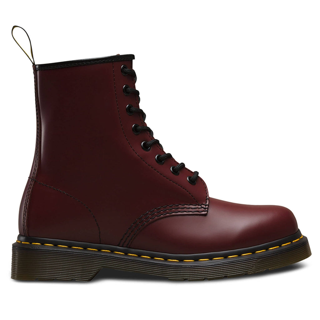 Dr. Martens 1460 8 Eye Boot Unisex Shoes Size 8, Color: Cherry Red Smooth