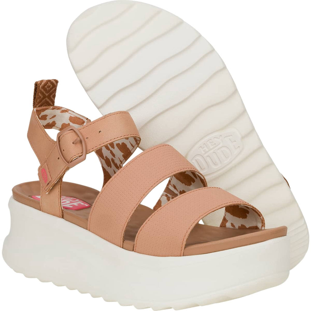 HEYDUDE Women Delray Buckle Classic, Tan, 6
