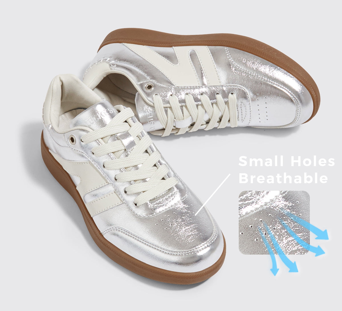 LUCKY STEP Womens Classic Retro Gum Sole Fashion Sneakers Anti Slip Casual Shoes,Dark Brown
