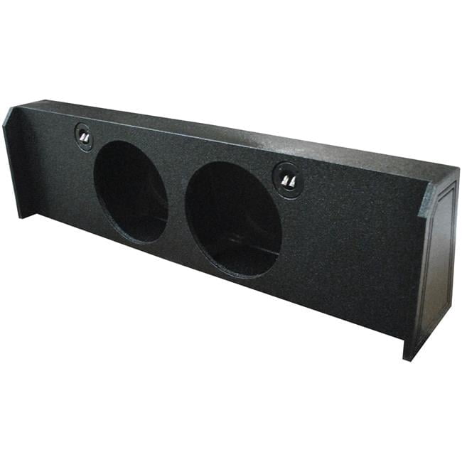 10 in. Dual Empty Woofer Box for 2009-14 Ford F150 Under Seat Downfire