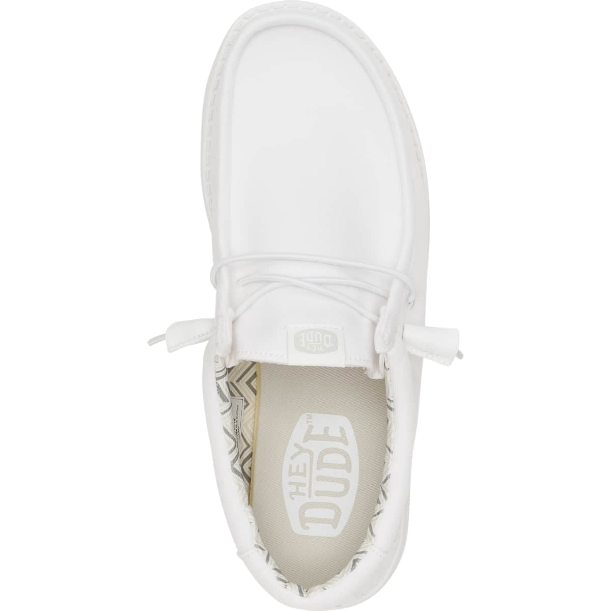 HEYDUDE Men Wally Stretch Canvas Wide, White, 11