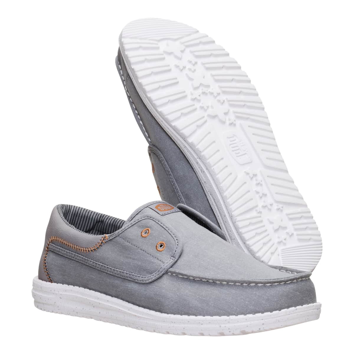 HEYDUDE Men Wally Cru Stretch Canvas, Ensign Blue, 10