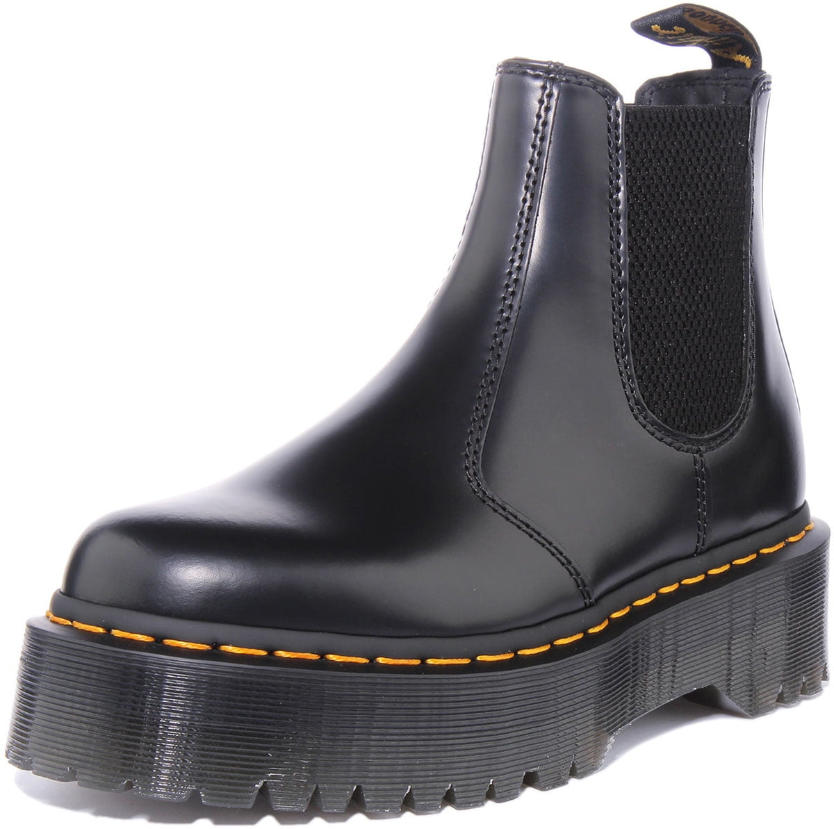 Dr Martens 2976 Quad Unisex Leather Chelsea Boot In Black Size 7.5 M