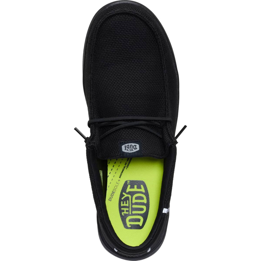 HEYDUDE Men Wally Work Comp Toe, Black, 15