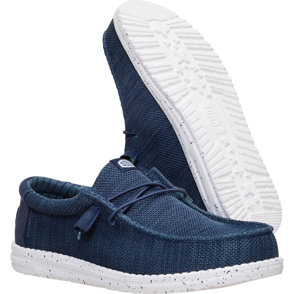 HEYDUDE Men Wally Stretch Sox Wide, Gray, 12