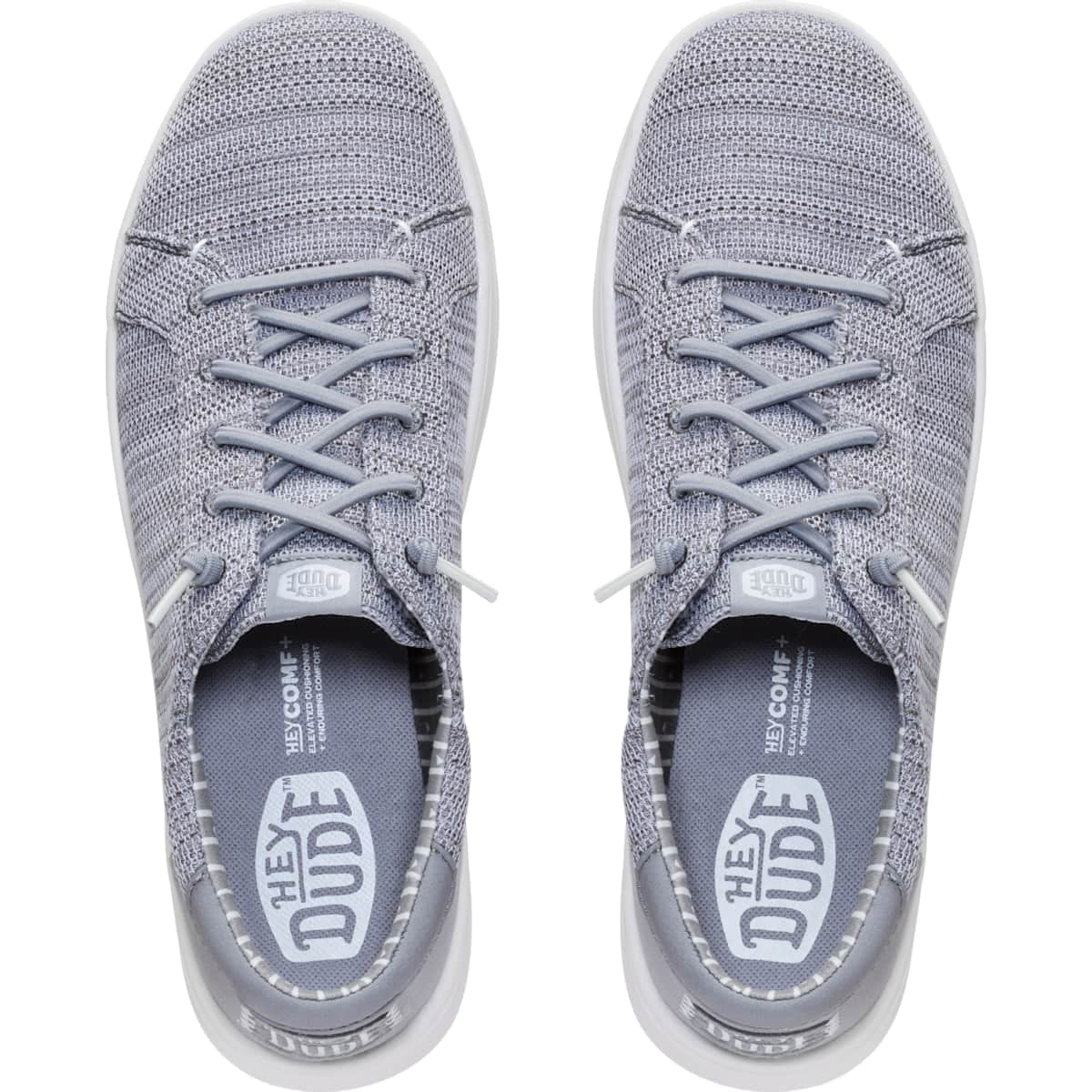 HEYDUDE Men Paul Pro Stretch Sox, Monument Grey, 7
