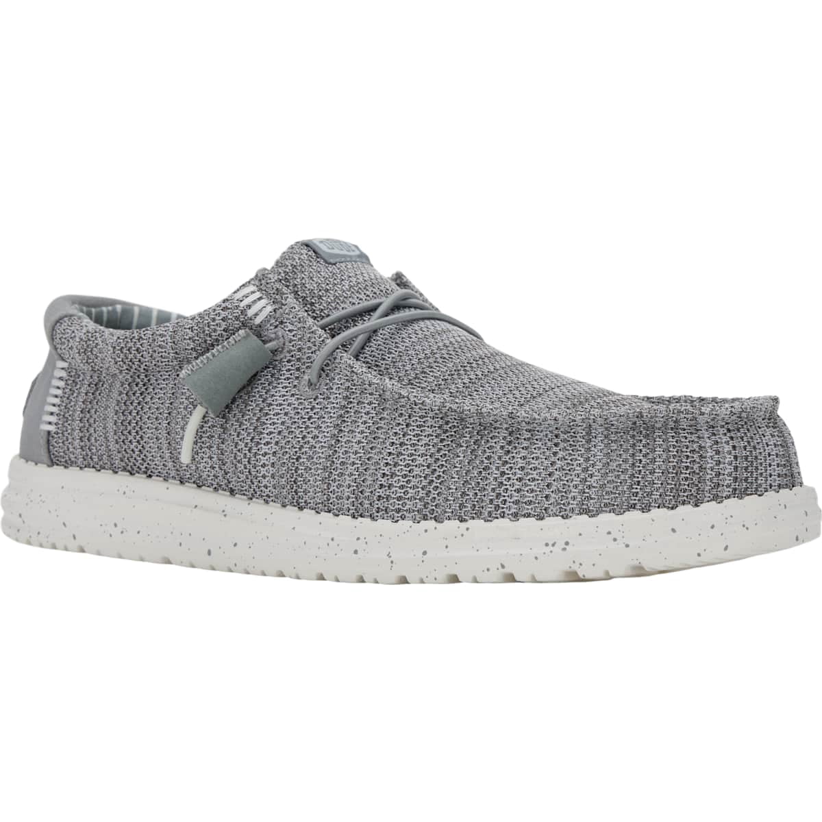 HEYDUDE Men Wally Stretch Sox Wide, Gray, 12
