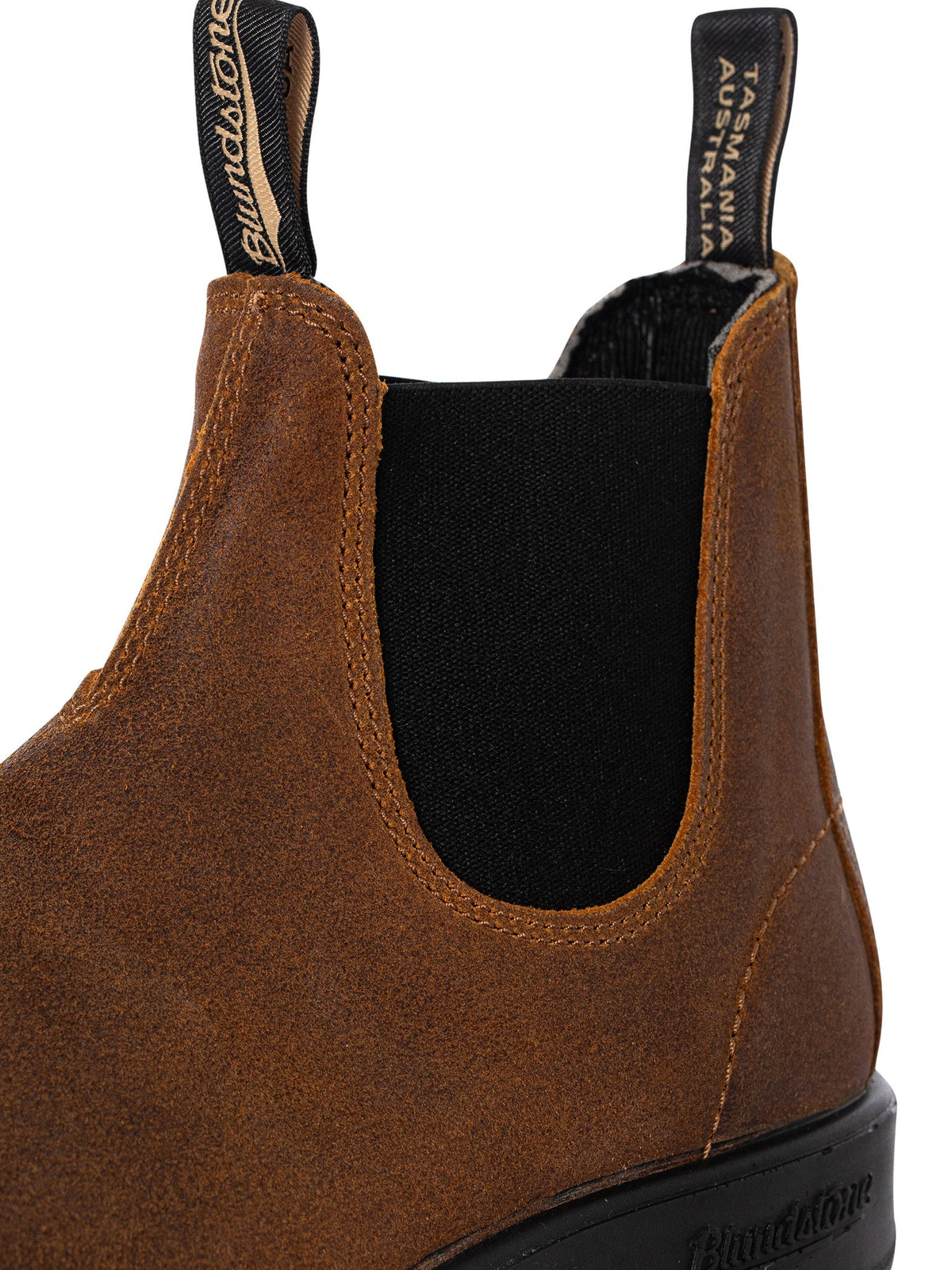Blundstone Waxed Suede Chelsea Boots, Brown