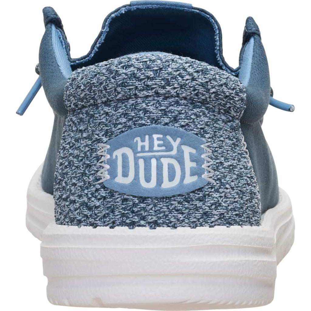 HEYDUDE Wally Heathered Knit, Black, 9