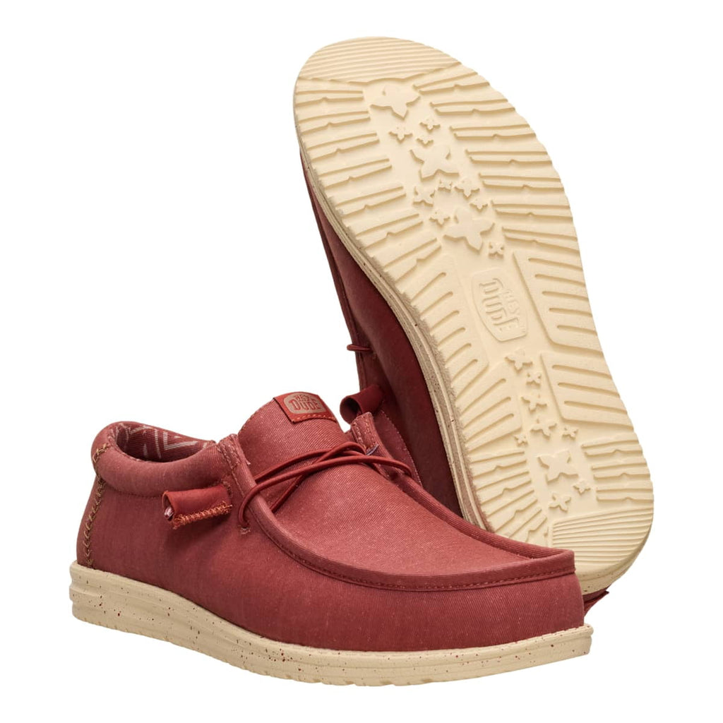 HEYDUDE Men Wally Stretch Canvas, Stone White, 9