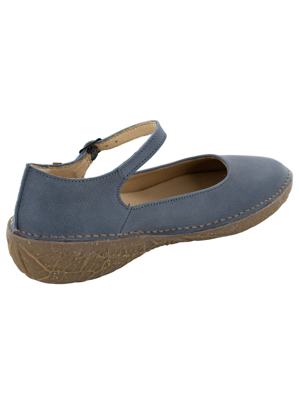 El Naturalista Womens Borago N5720 Ankle Strap Flat Shoes, Vaquero, EU 36 / US 6