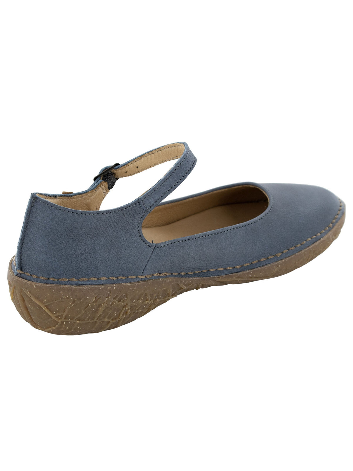 El Naturalista Womens Borago N5720 Ankle Strap Flat Shoes, Vaquero, EU 36 / US 6