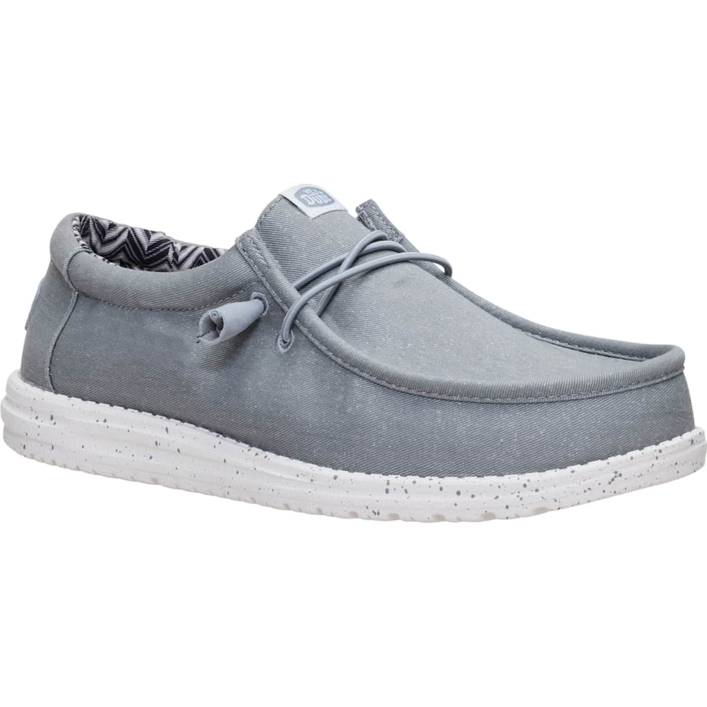 HEYDUDE Men Wally Stretch Canvas, Black, 11