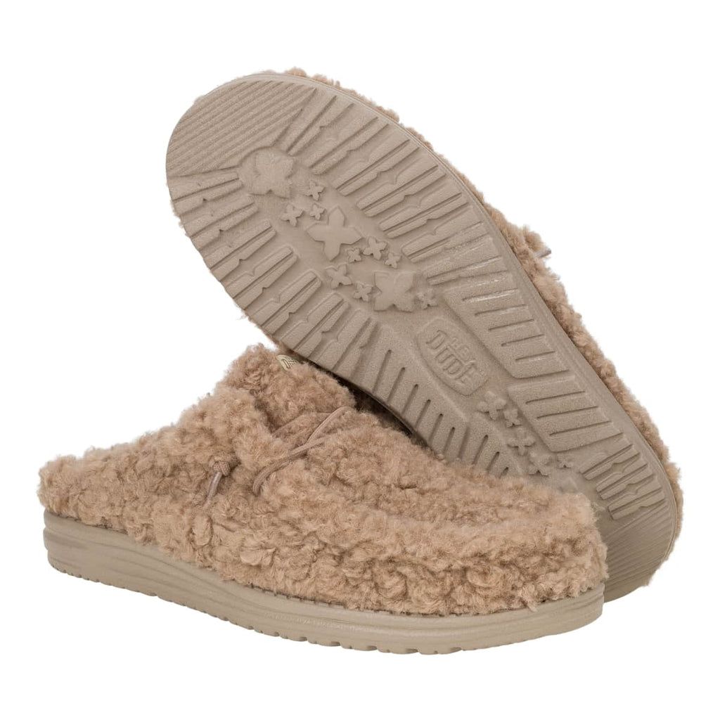 HEYDUDE Wally Slipper, Cozy Timber Wolf, 12