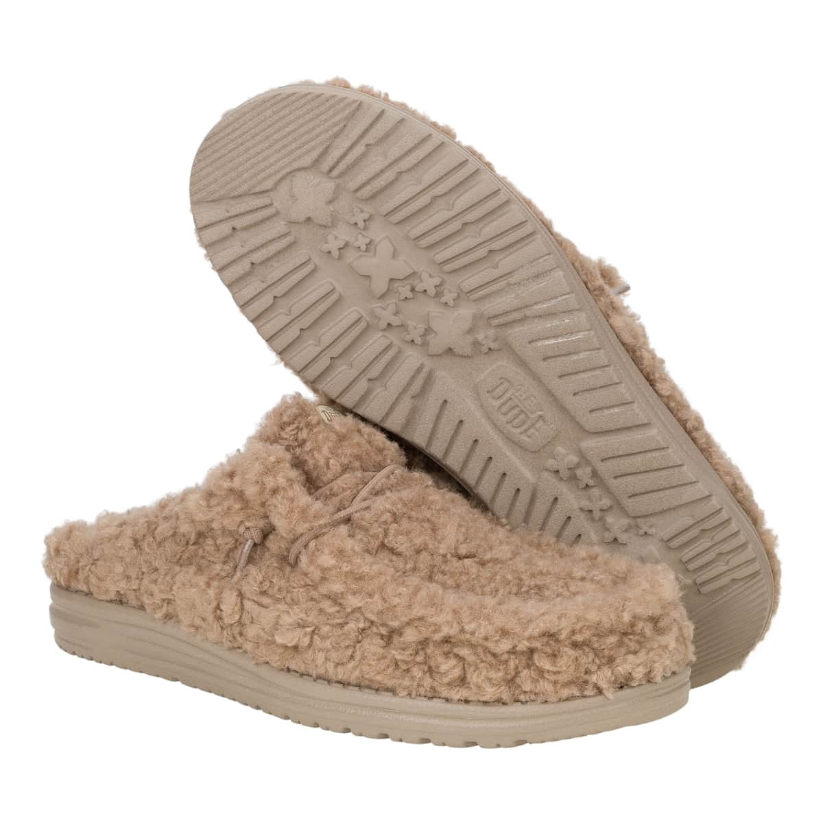 HEYDUDE Wally Slipper, Cozy Timber Wolf, 12