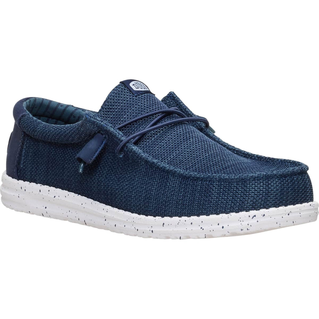 HEYDUDE Wally Stretch Sox Wide, Navy, 12
