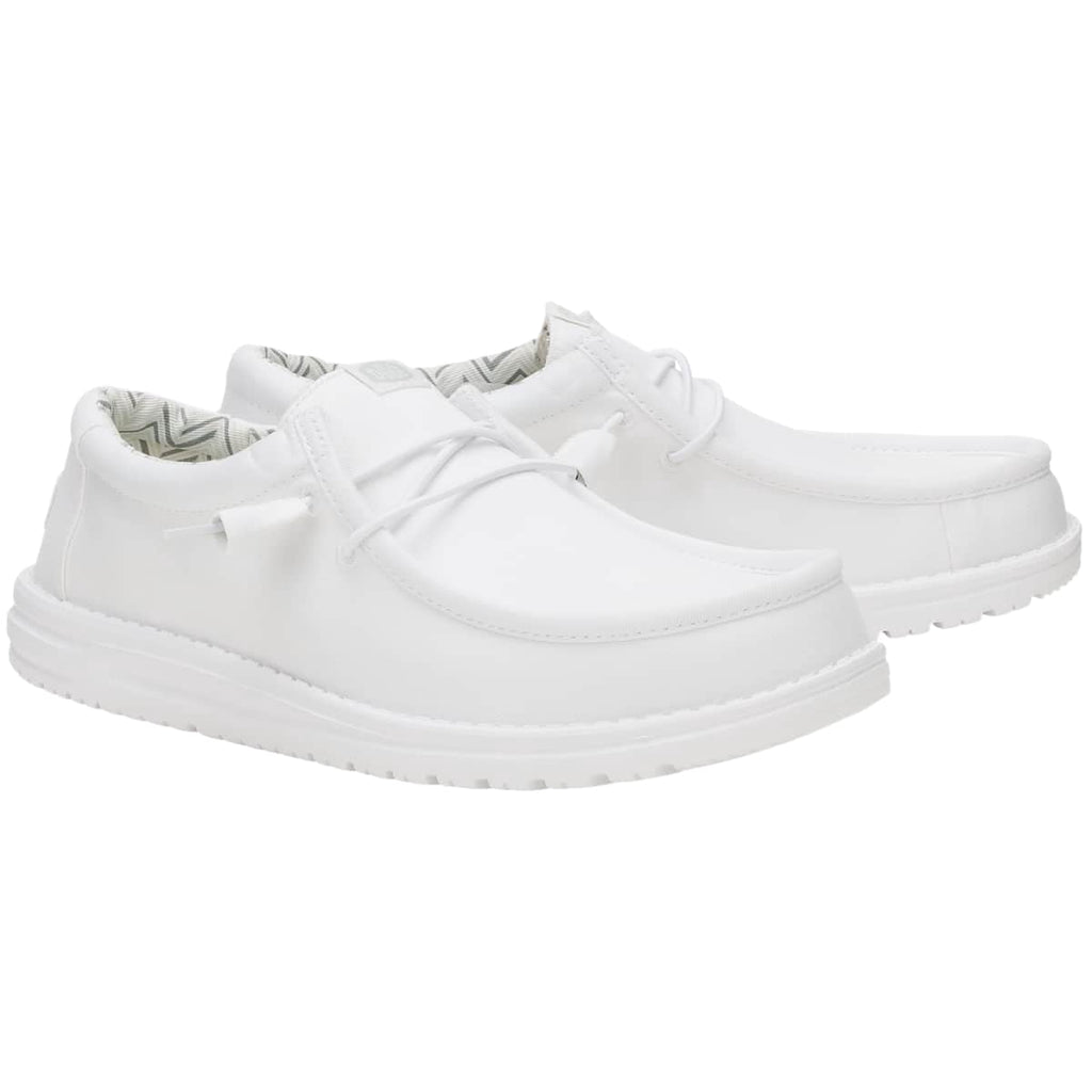 HEYDUDE Men Wally Stretch Canvas, Light Grey, 8