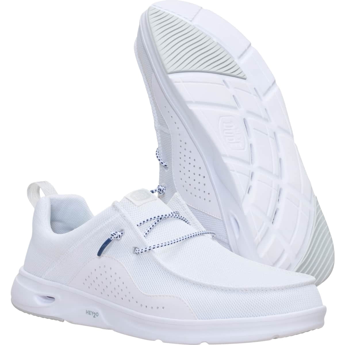 HEYDUDE Men HEYDUDE Mens Wally Hey2O Mesh, Monument Grey/Dawn Blue, 11, Monument Grey/Dawn Blue, 11