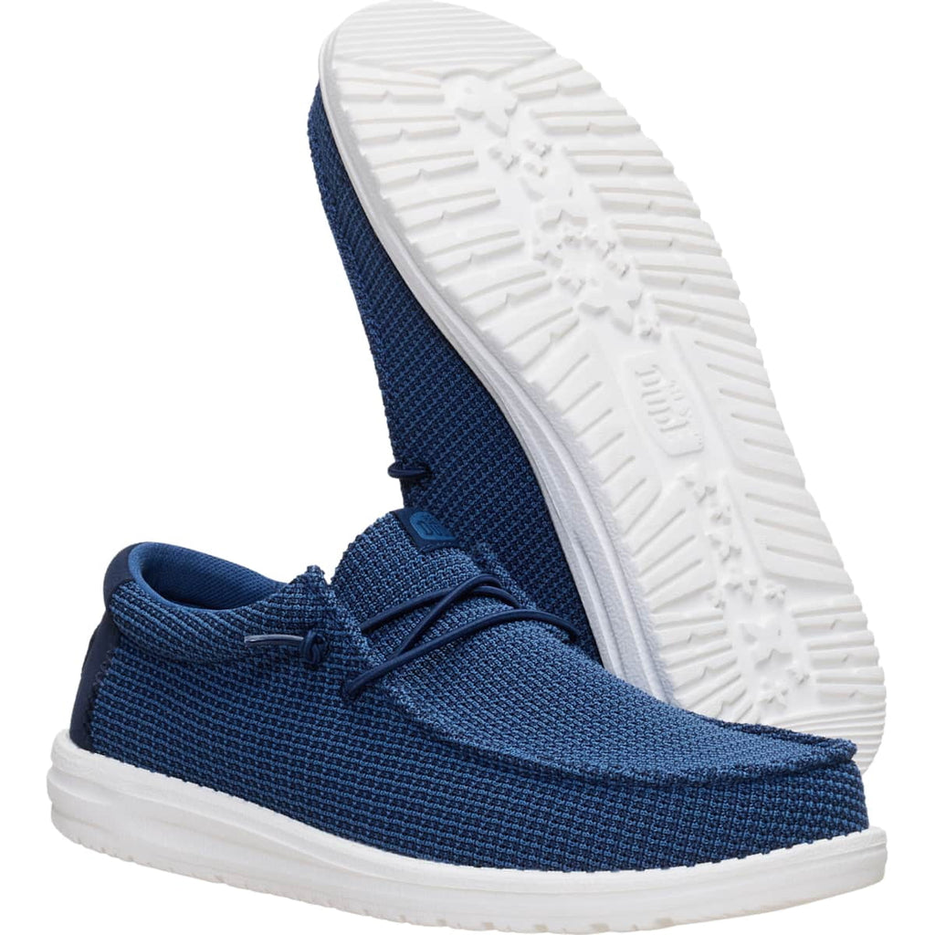 HEYDUDE Men Wally Mesh, Navy, 13