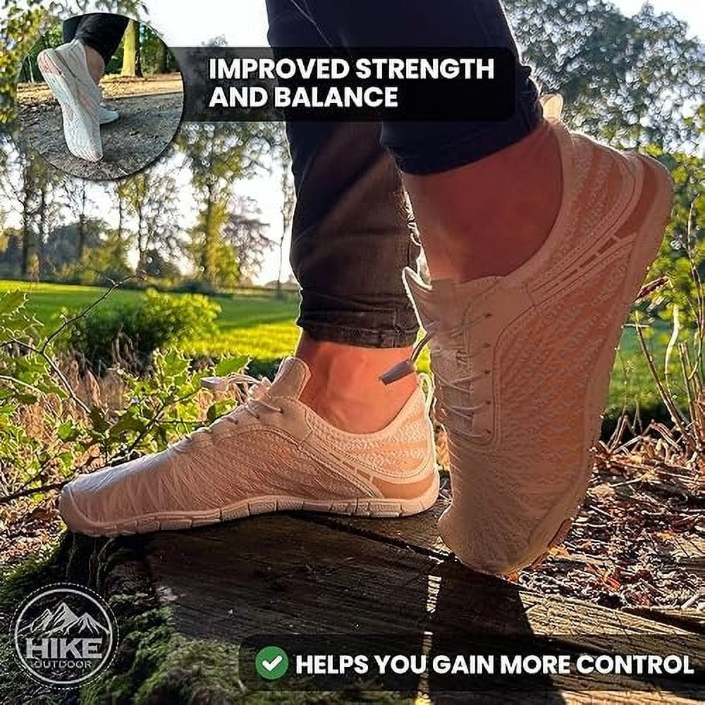Hike Footwear HF Signature Barefoot Shoes for Women Men | Wide Toe Box | Zero Drop | Minimalist Walking Hiking Shoes | Lightweight Comfortable