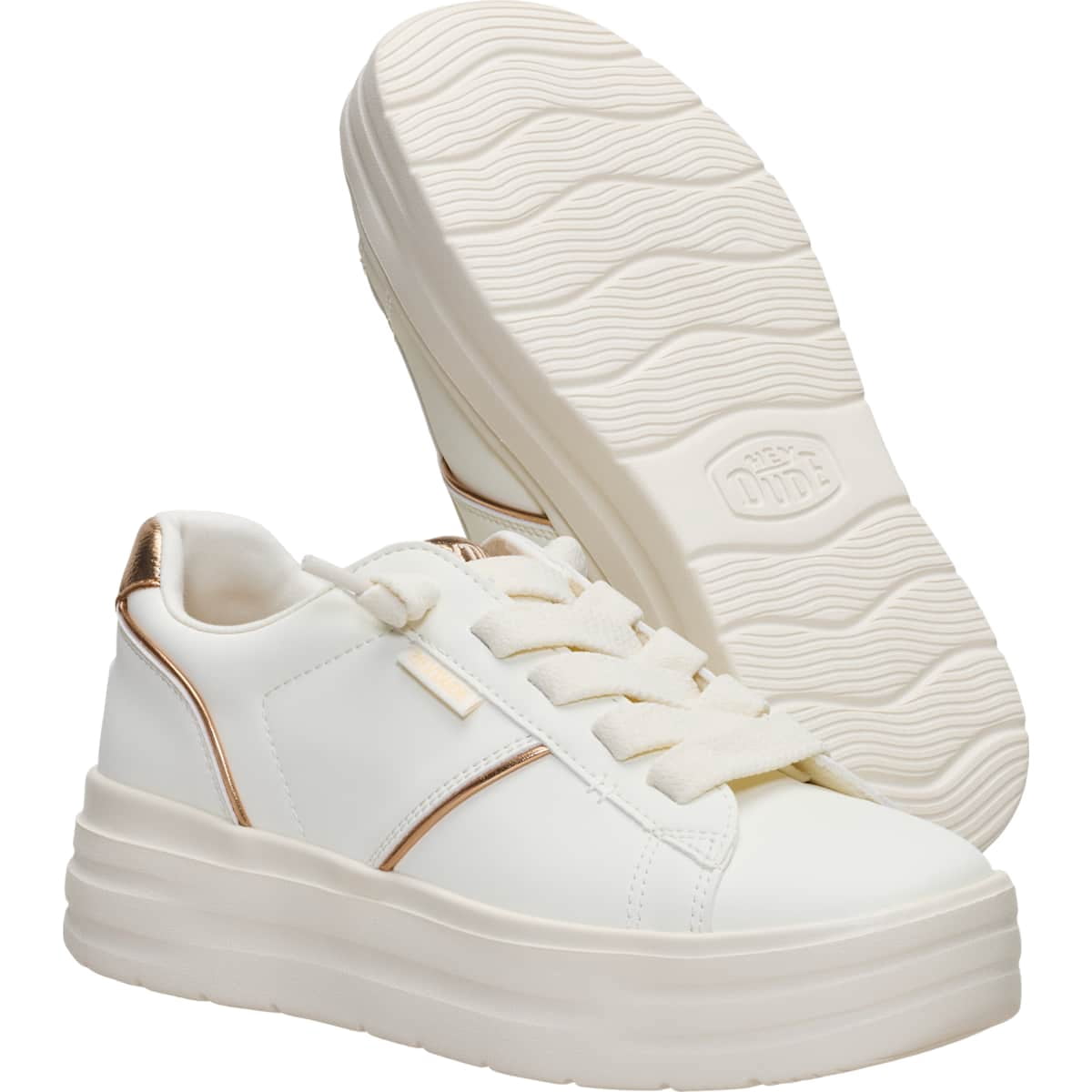 HEYDUDE Women Karina DBL Duo Classic, Egret, 8