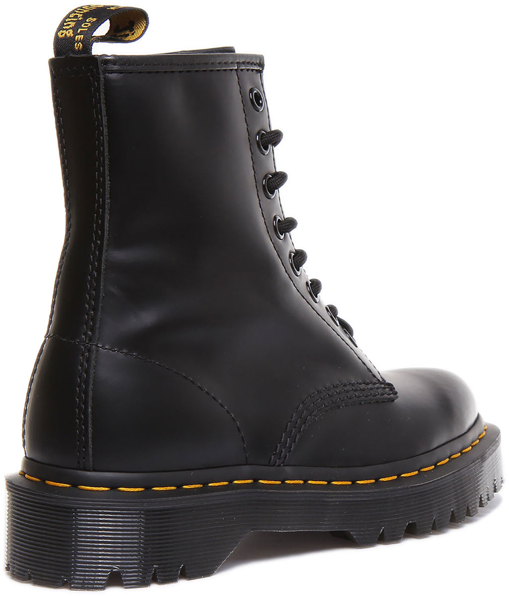 Dr. Martens 1460 Bex Platform Combat Boots, Black, Men’s 5 / Women’s 6
