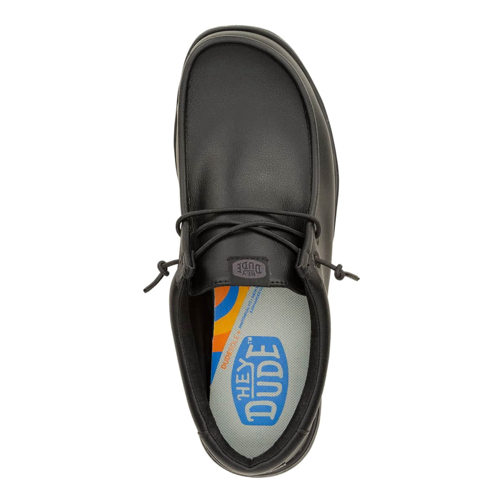 HEYDUDE Men Wally Work CE Slip Resistant, Black Mesh, 13