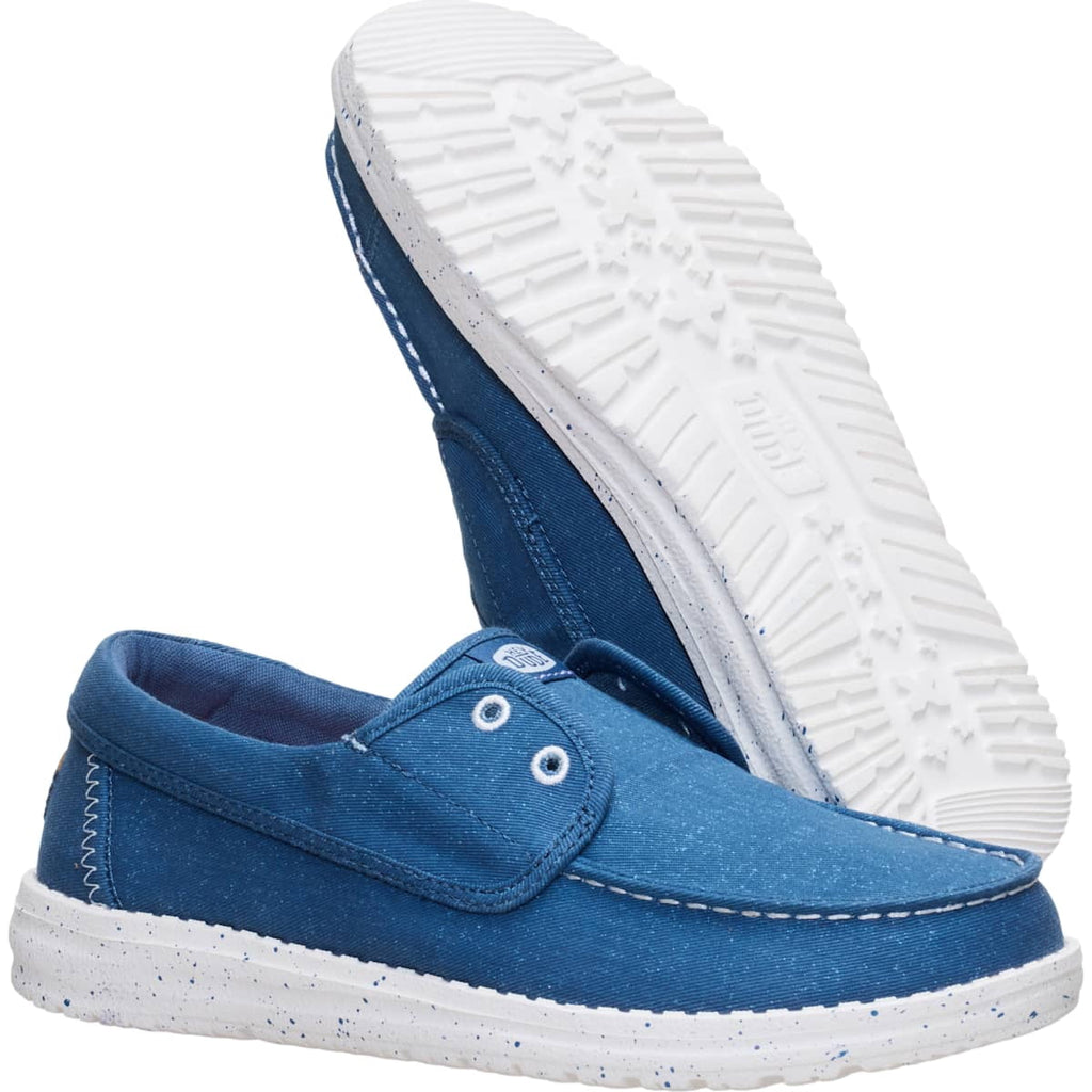 HEYDUDE Women Wendy Cru Gingham, Skyway Blue/Multi, 9