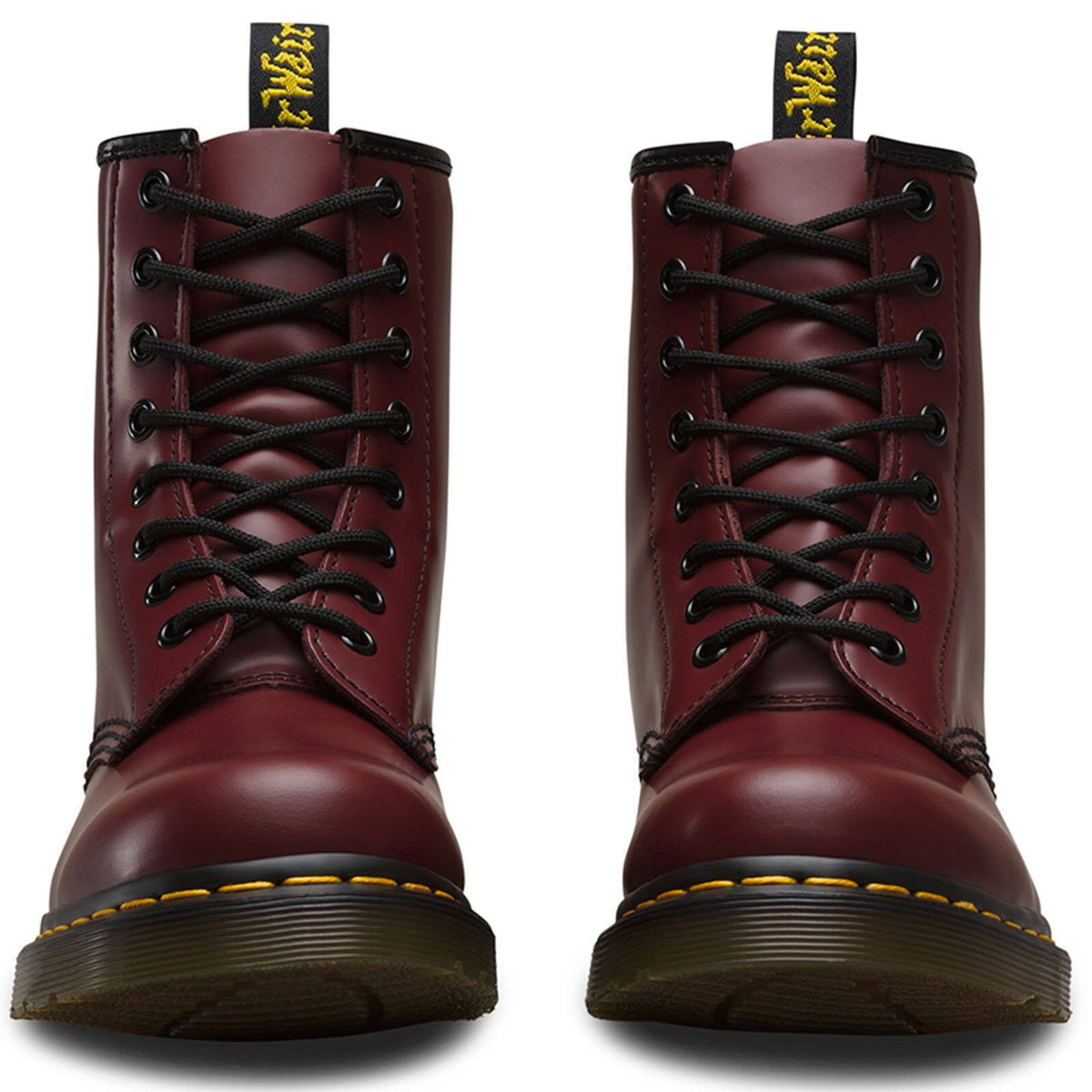 Dr. Martens 1460 8 Eye Boot Unisex Shoes Size 8, Color: Cherry Red Smooth