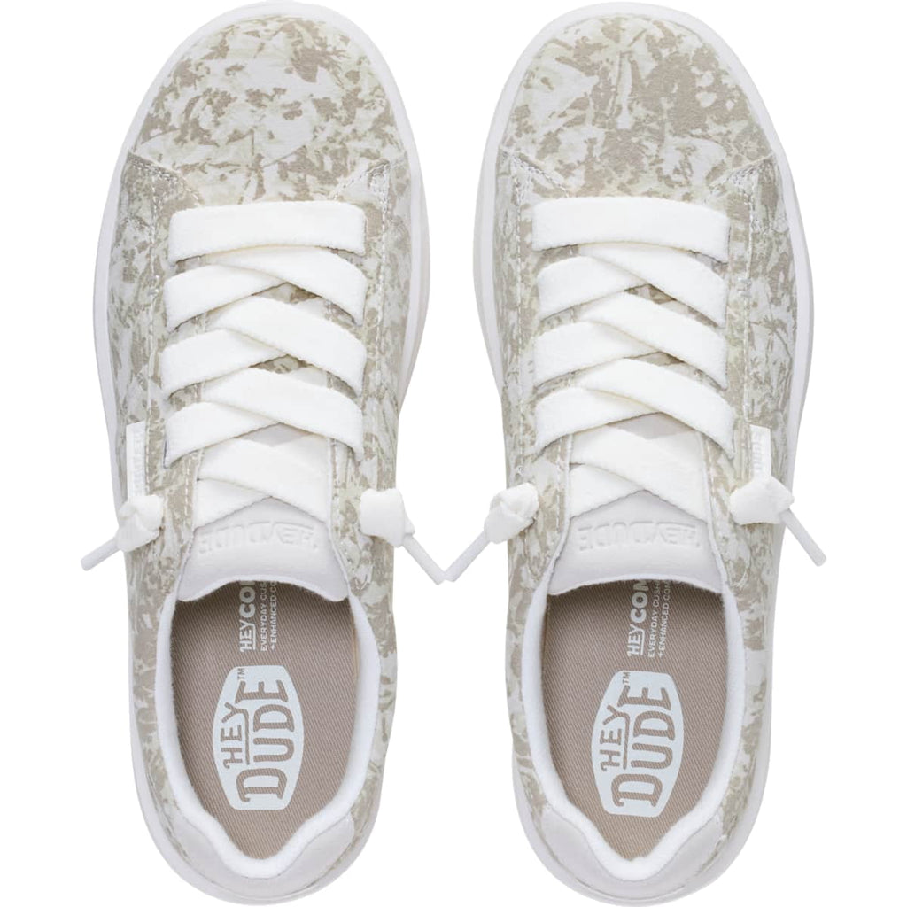 HEYDUDE Karina Duo Classic Camo, Snow White/Camo, 9