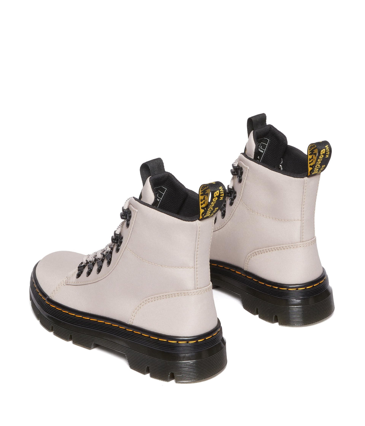 Dr. Martens Women's Combs W Fashion Boot, Vintage Taupe Poly Twill, 9