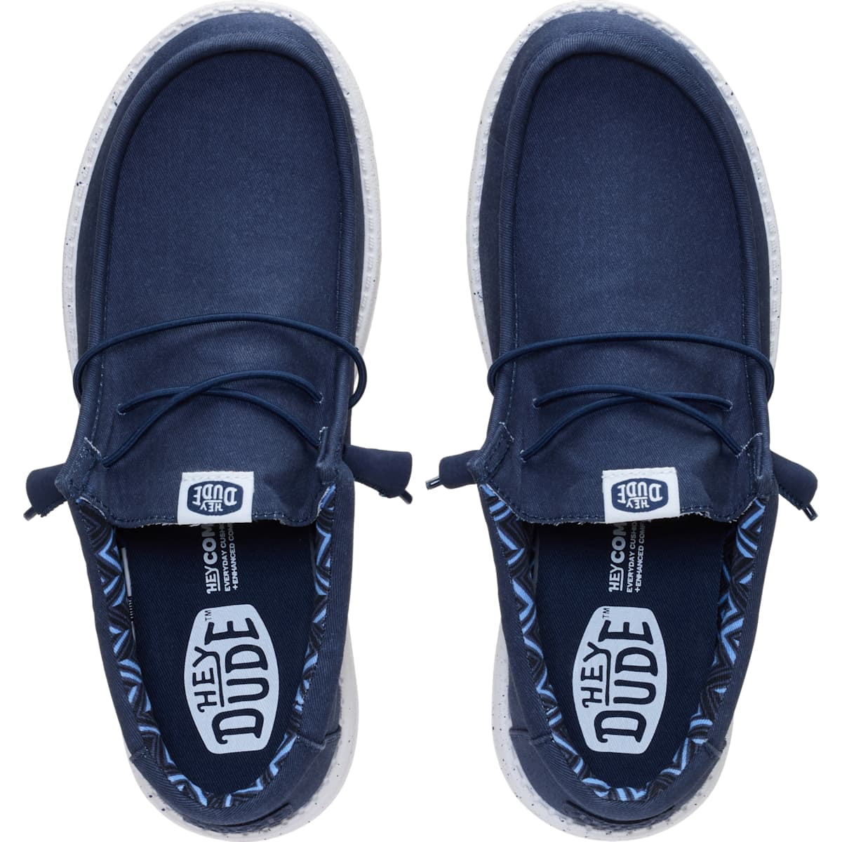 HEYDUDE Men Wally Stretch Canvas, Navy, 7