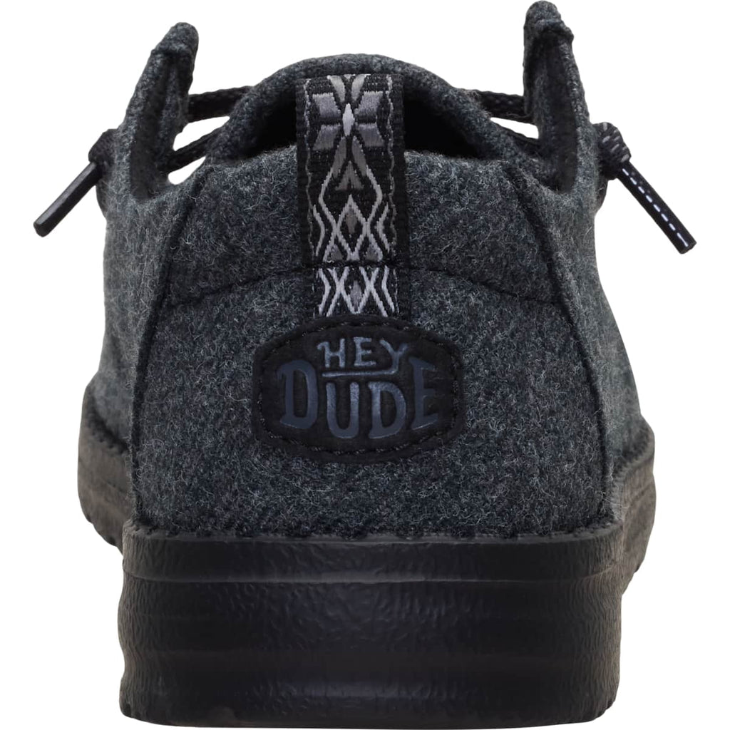 HEYDUDE Wendy Cozy Wool, Dark Charcoal/Black, 10