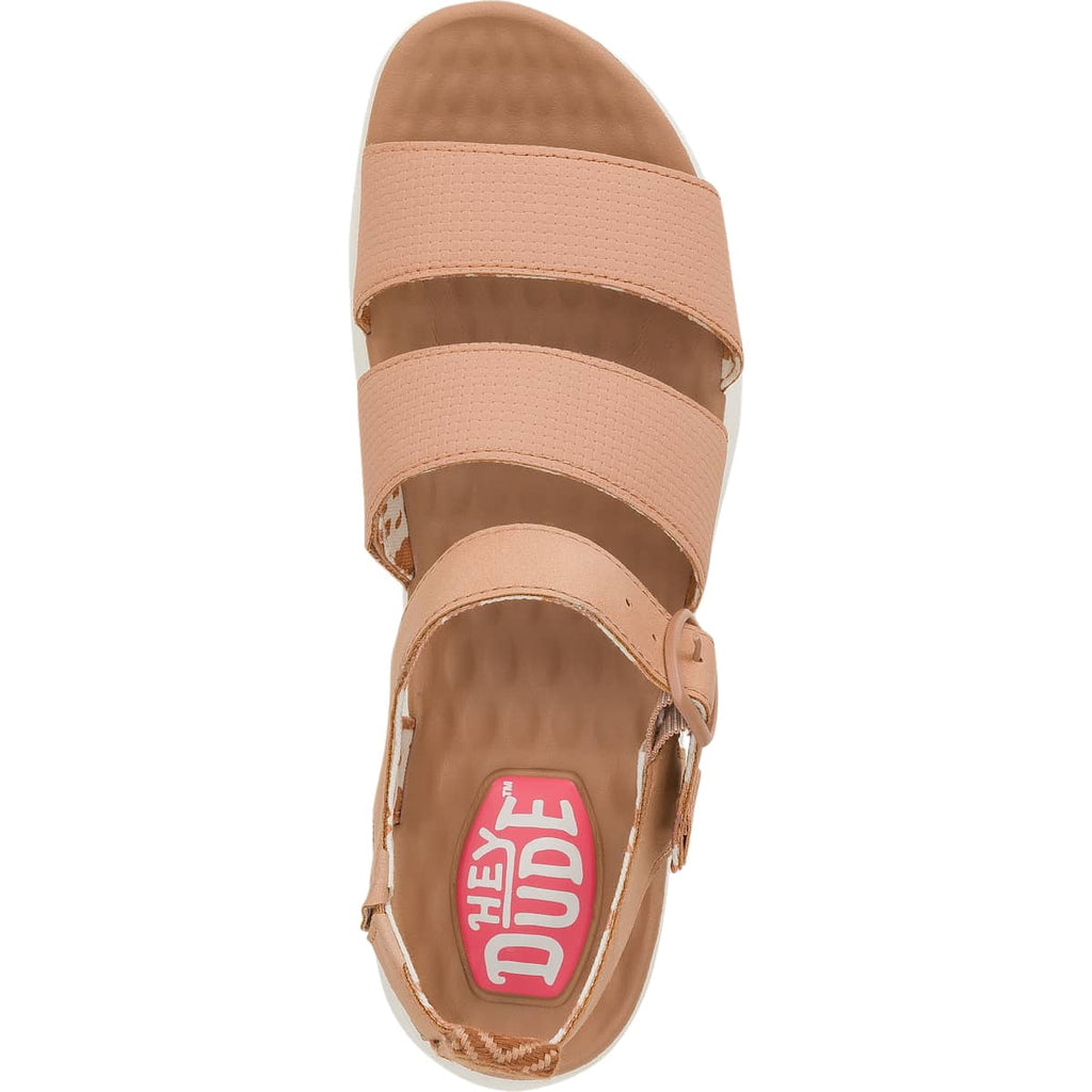 HEYDUDE Women Delray Buckle Classic, Tan, 6