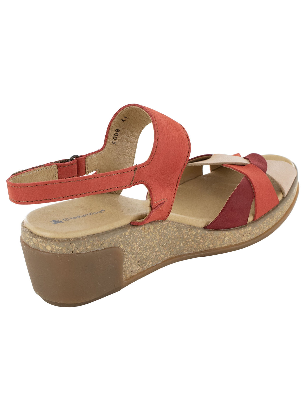El Naturalista Womens Leaves 5008 Wedge Sandal Shoes, Kaki Mixed, EU 40 / US 9