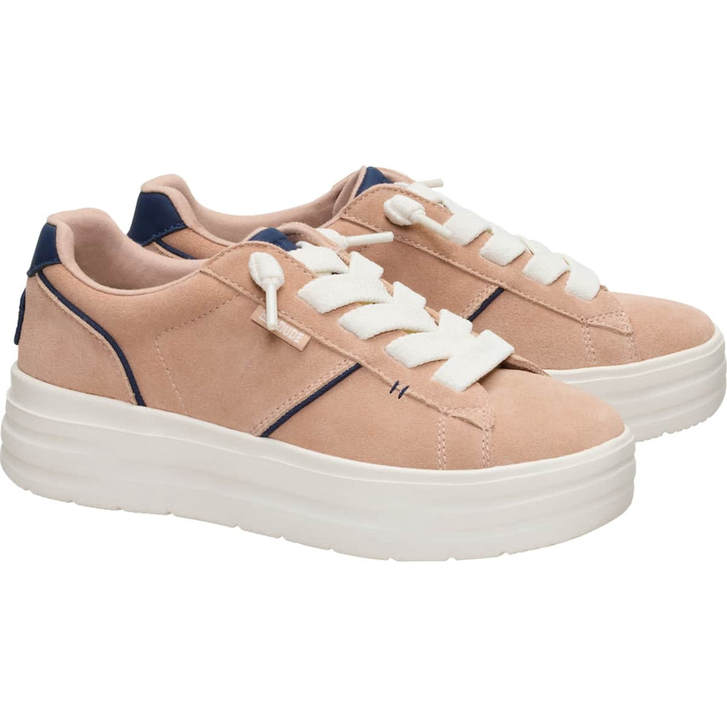 HEYDUDE Women Karina DBL Duo Suede, Pale Lilac/Multi, 9