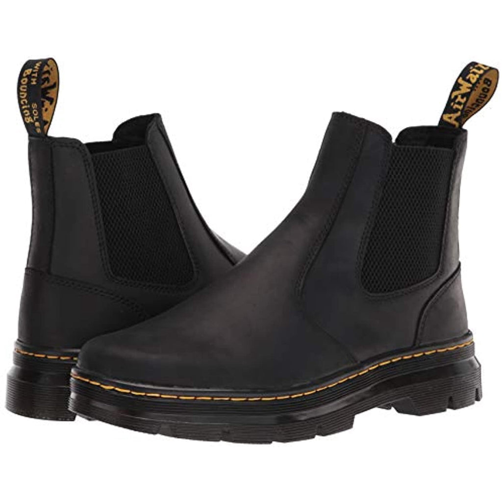 Dr. Martens Unisex Embury Chelsea Boot, Black Wyoming, 7 Women/6 Men