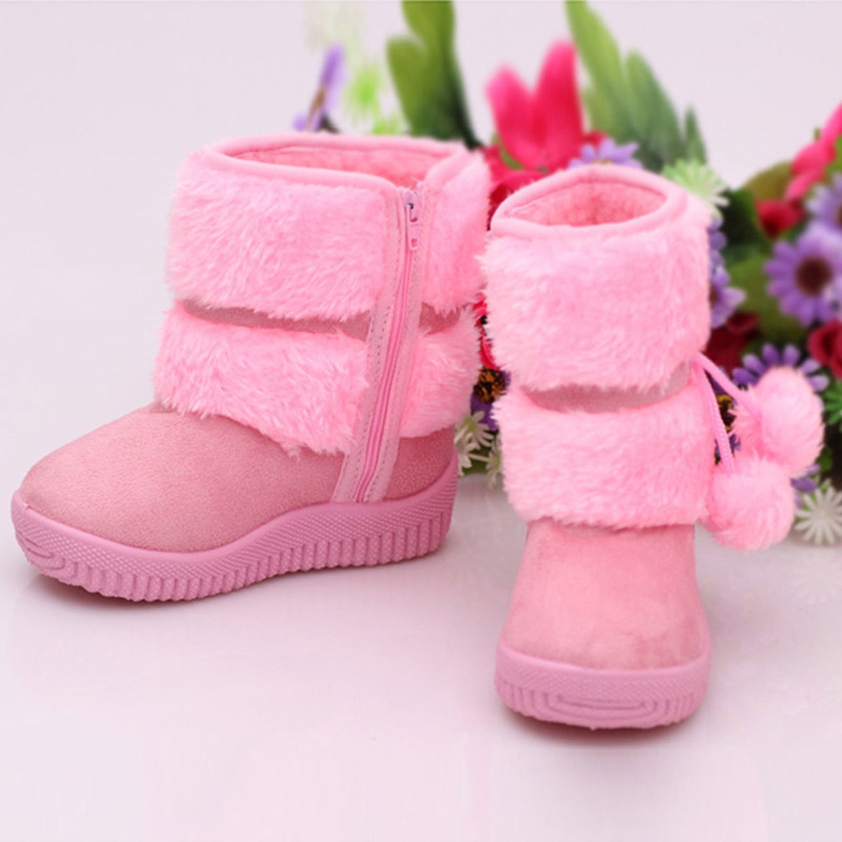 Girls Boots Christmas Gift Boys Girls Winter Boots Waterproof Lightweight Kid Snow Boots Outdoor for 15 Months-12 Years (Toddler/Little Kid/Big Kid) Save Big