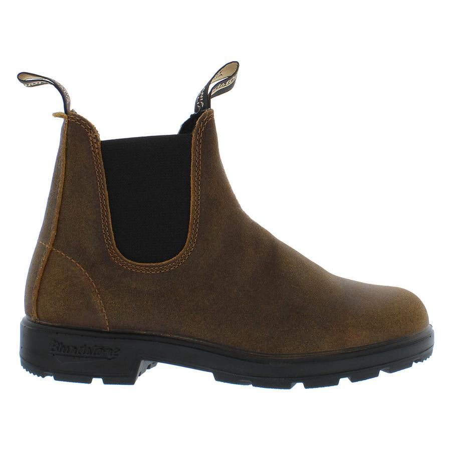 Blundstone Elastic Sided Suede Unisex Shoes Size 9.5, Color: Tobacco