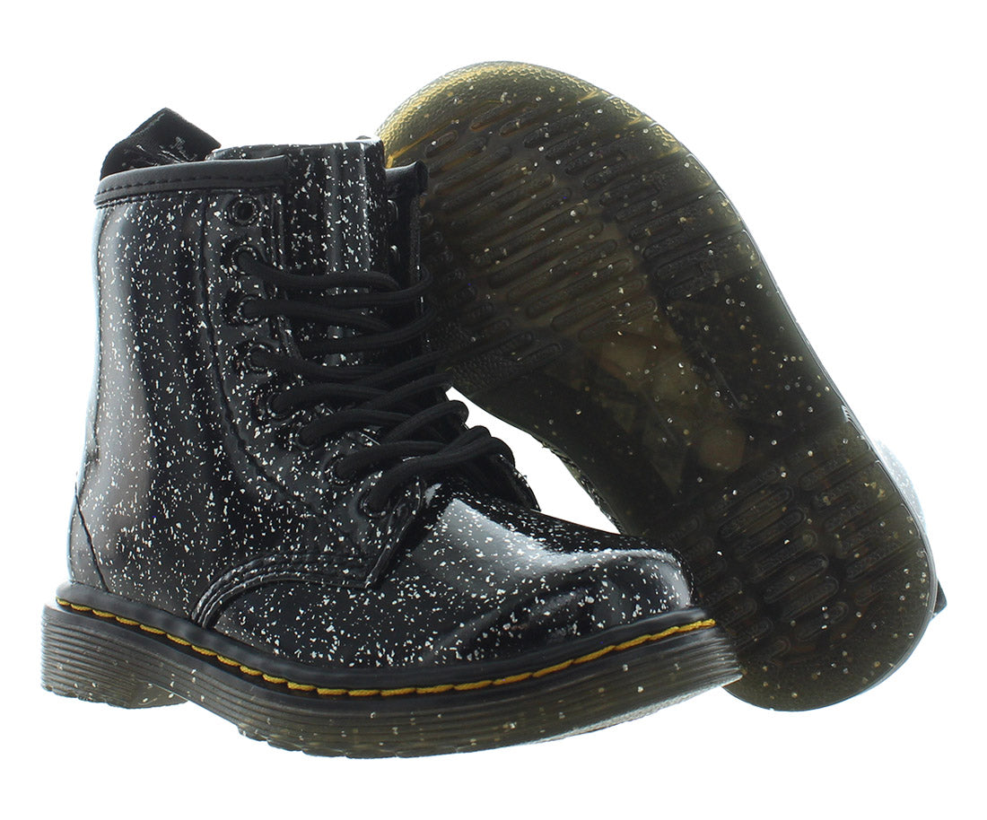Dr. Martens 1460 Boots Infant/Toddler Shoes Size 8, Color: Cosmic Glitter
