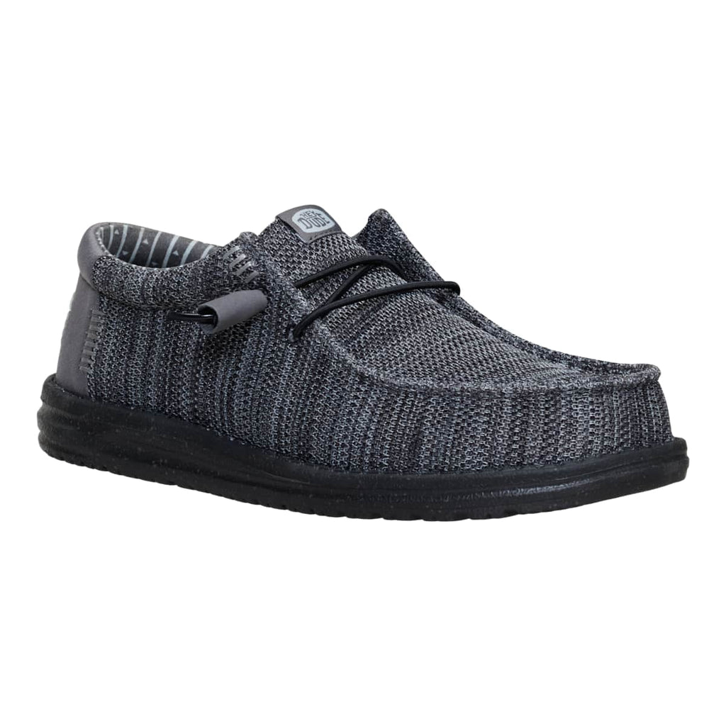 HEYDUDE Wally Stretch Sox, Granite Grey/Black, 11