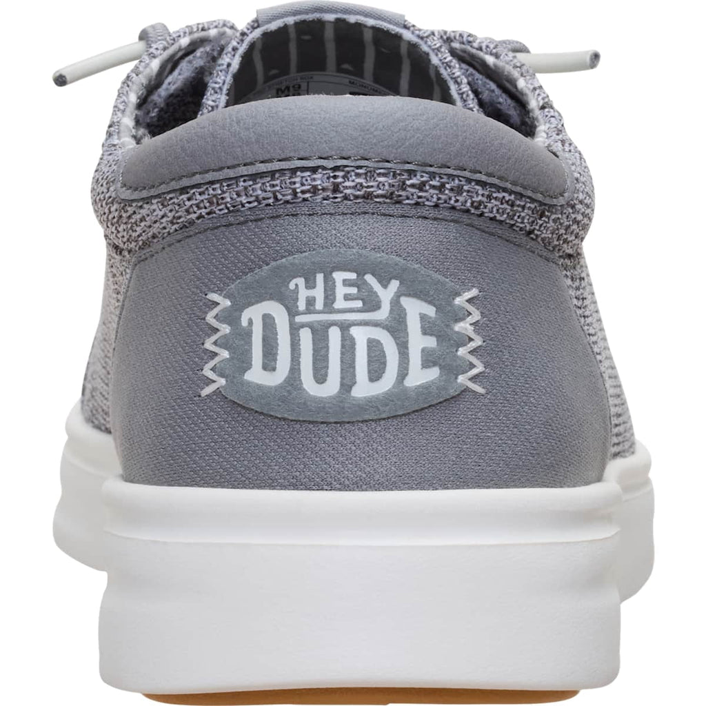 HEYDUDE Men Paul Pro Stretch Sox, Monument Grey, 10