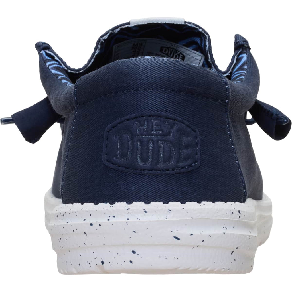HEYDUDE Men Wally Stretch Canvas, Navy, 7
