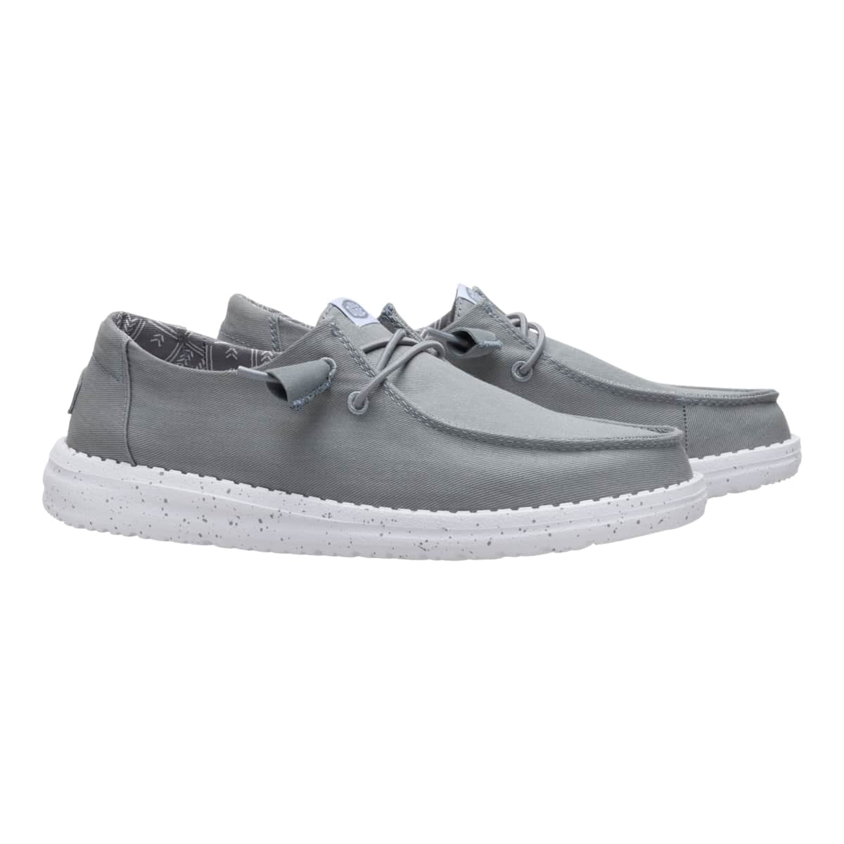 HEYDUDE Women Wendy Stretch Canvas, White, 12
