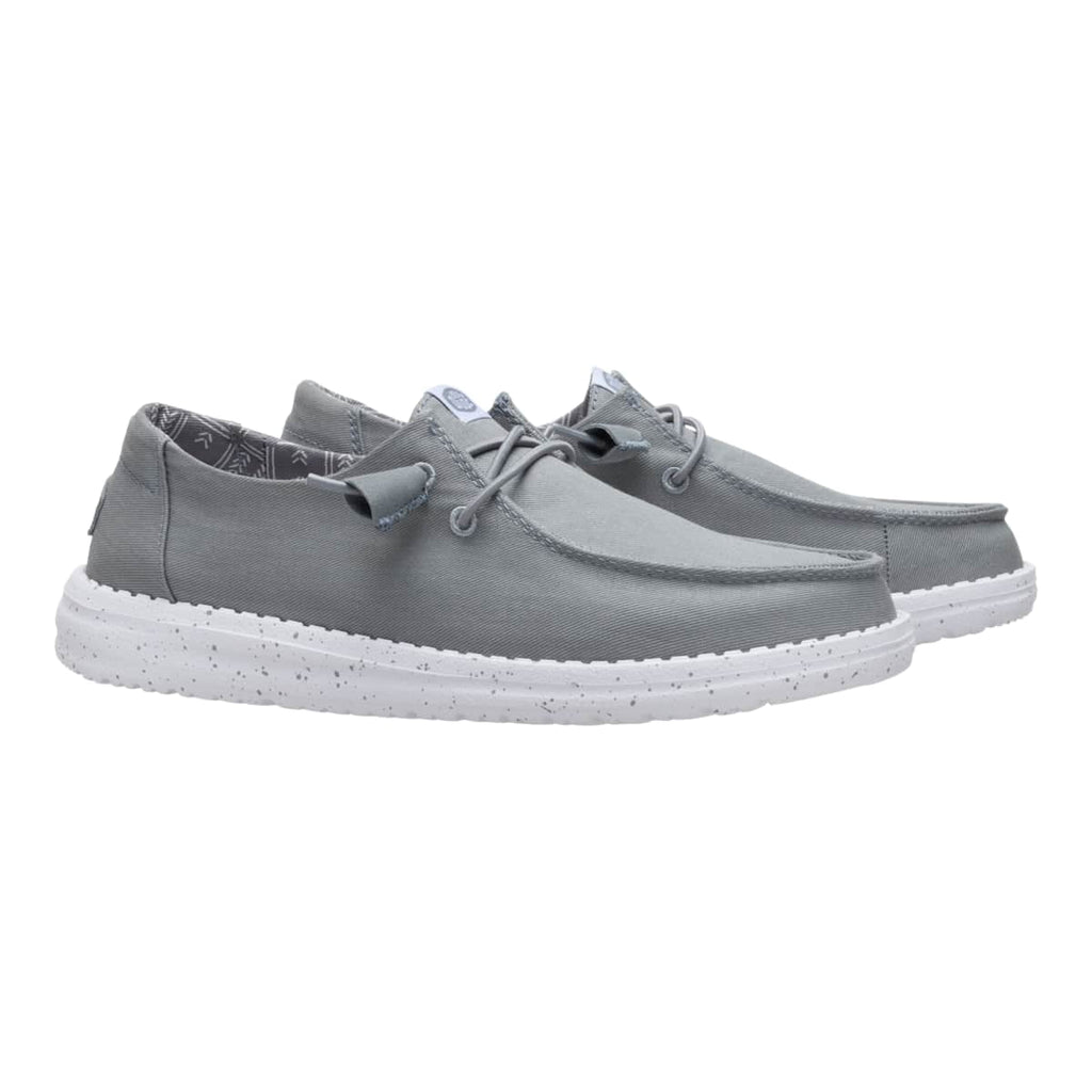 HEYDUDE Women Wendy Stretch Canvas, White, 9