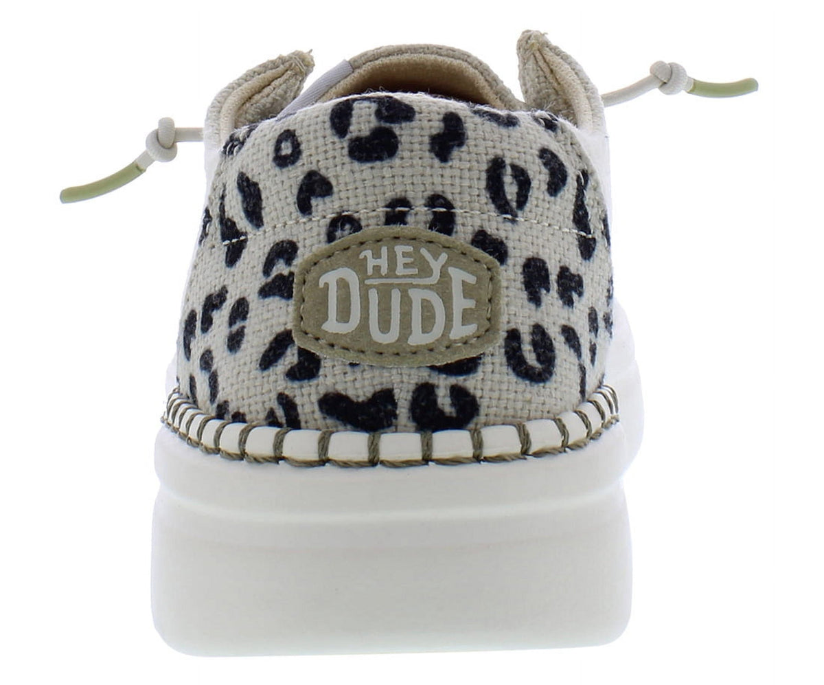 Hey Dude Wendy Rise Leo Womens Shoes Size 4, Color: Cream