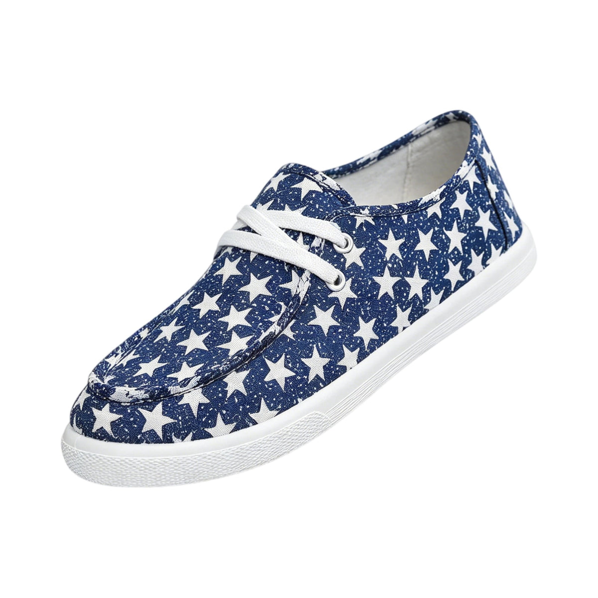 Women's Wally Patriotic Slip On Shoe | Lightweight Canvas Loafers with No Tie Laces