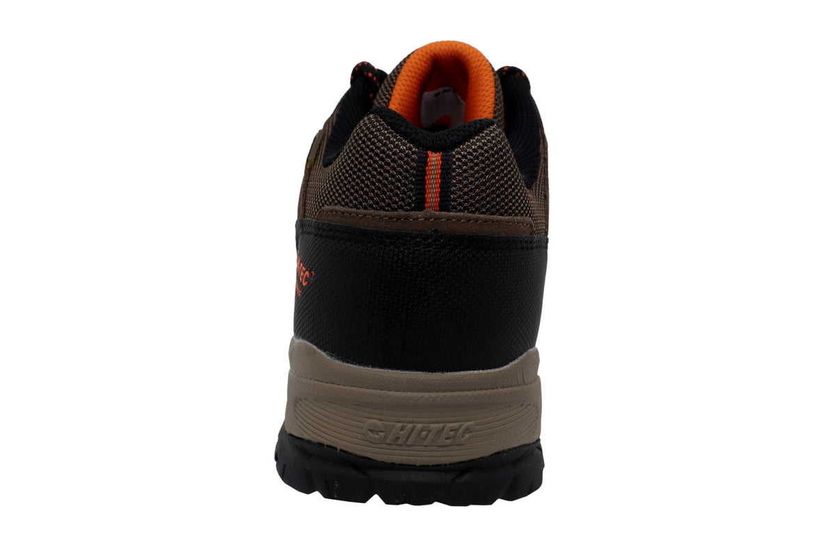 Hi-Tec Men's Ridge Low Wp Brown Ankle-High Leather Hiking Shoe - 9M