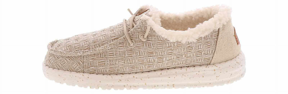 Heydude Wendy Warmth Lined Youth Kids' (11-6) Casual Shoe | 40883-106 Beige